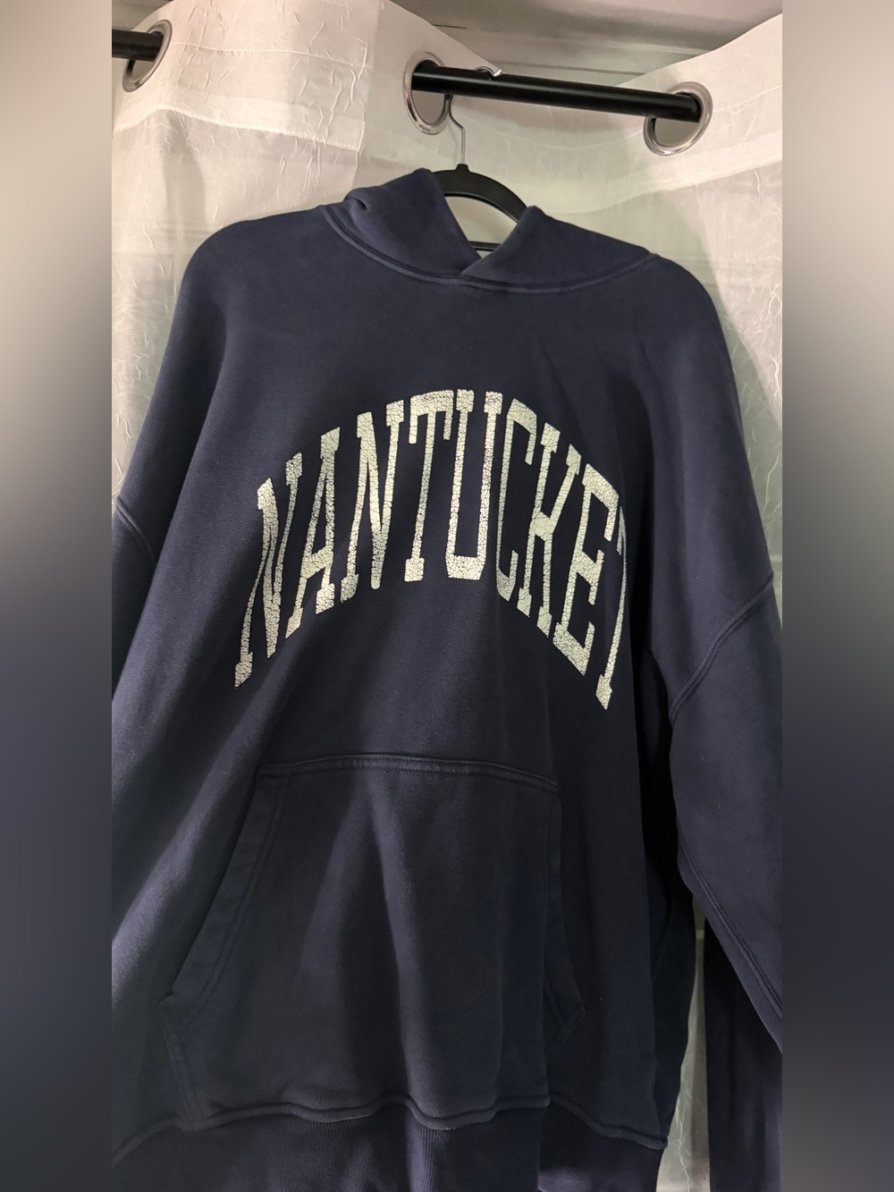 Abercrombie & fitch Nantucket Navy Graphic Hoodie a&f soft essentials